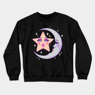 Miss Moon and Stars Crewneck Sweatshirt